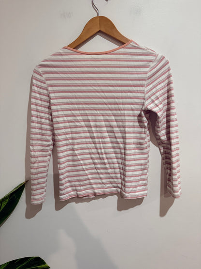 Gulanju Striped Long-sleeve T-shirt Size 140 | U/Arm to U/Arm 40cm