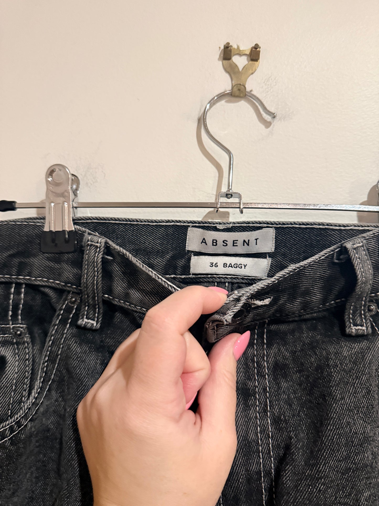 Absent Baggy Denim Shorts Size 36