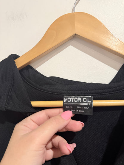 Motor Oil Short Sleeve Shirt Size XL | Chest: 105cm