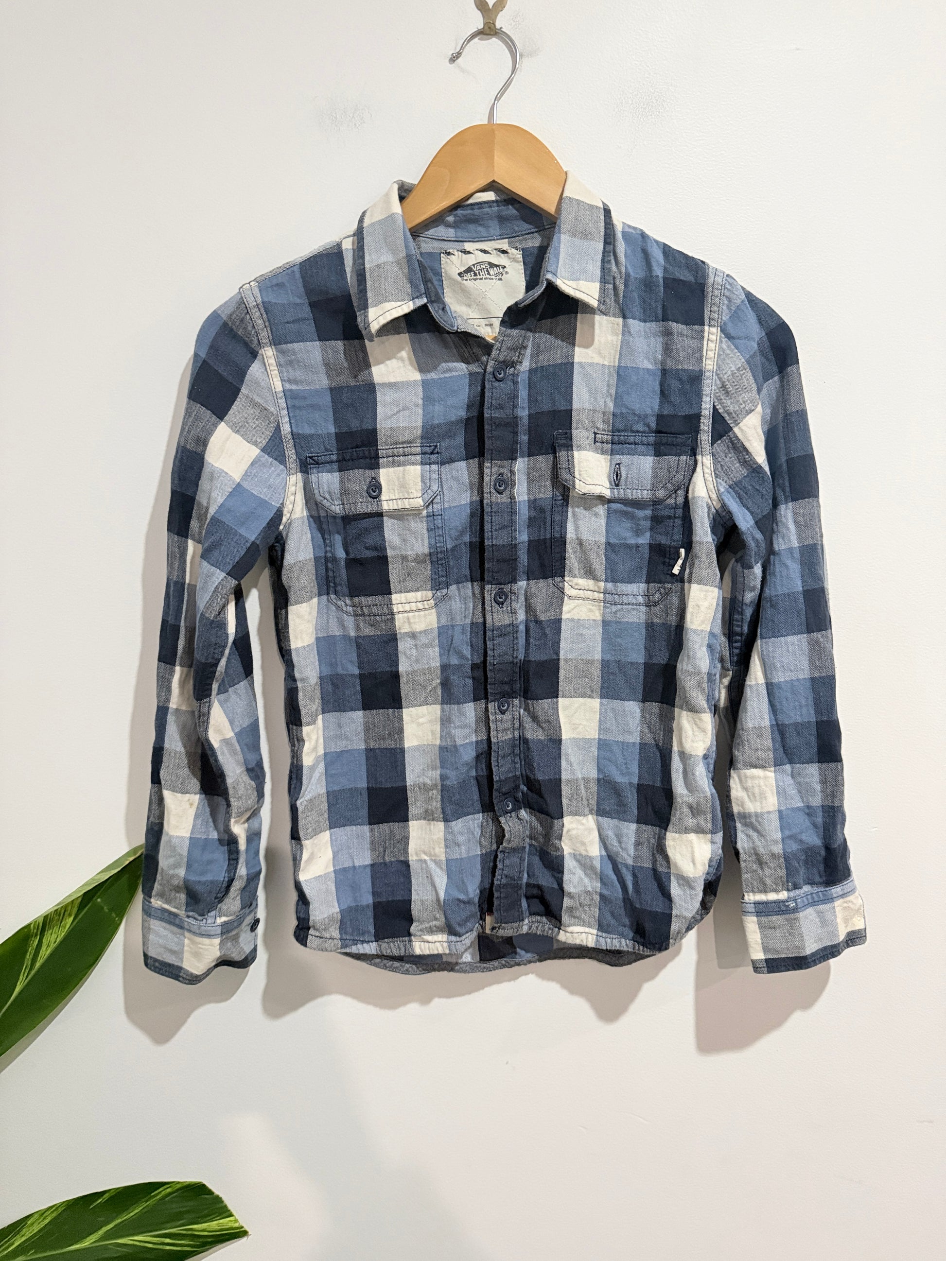 Vans Off The Wall Plaid Flannel Shirt Size M | U/Arm to U/Arm 42cm