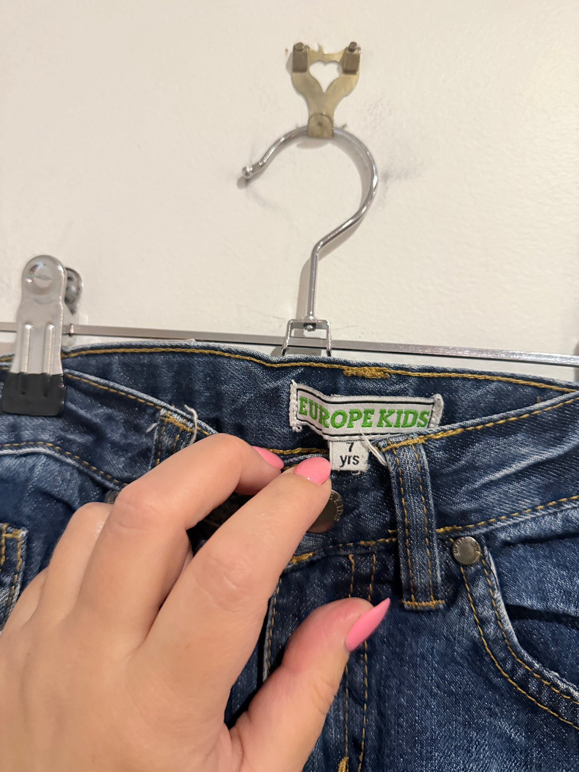Europe Kids Straight-leg Cut Jeans Size 7 years