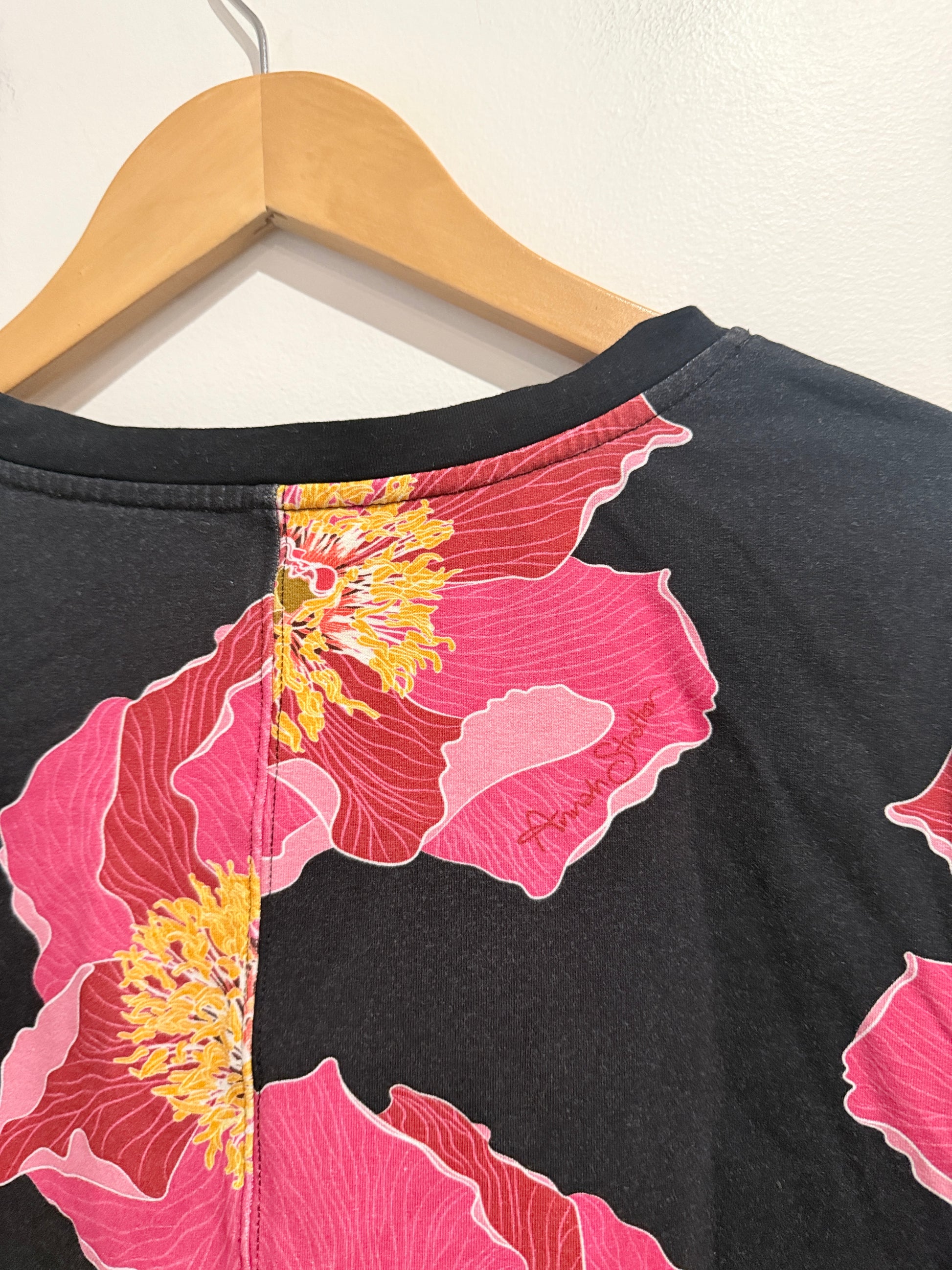 Annah Sretton (NZ Designed) Floral Print Shirt Size XS | U/Arm to U/Arm 52cm