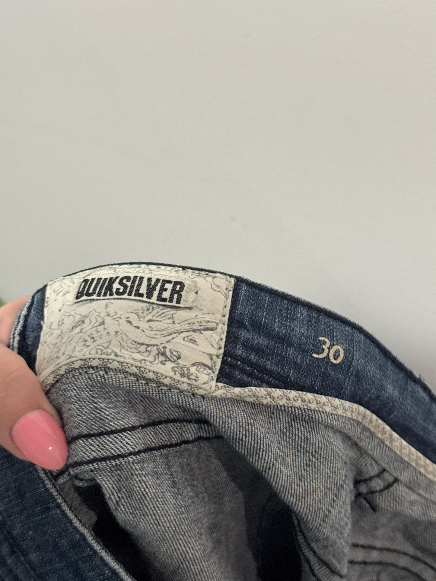 Quicksilver Denim Shorts Size 30