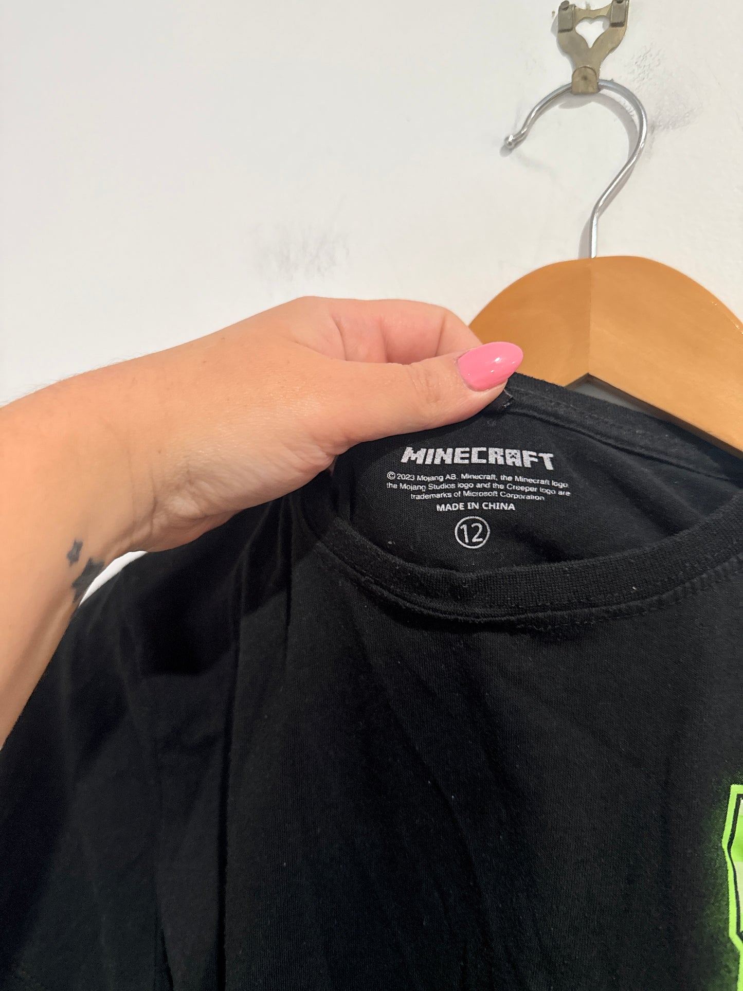 Minecraft Graphic T-shirt Size 12