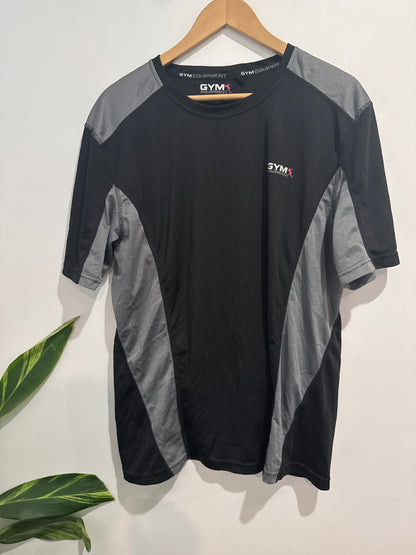 Gym Equipment Color-blocked T-shirt Size XL
