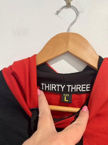 Thirty Three Color Block Hoodie Size L