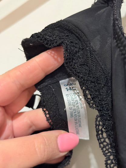 Anko Underwired Plunge Bra Size 14C
