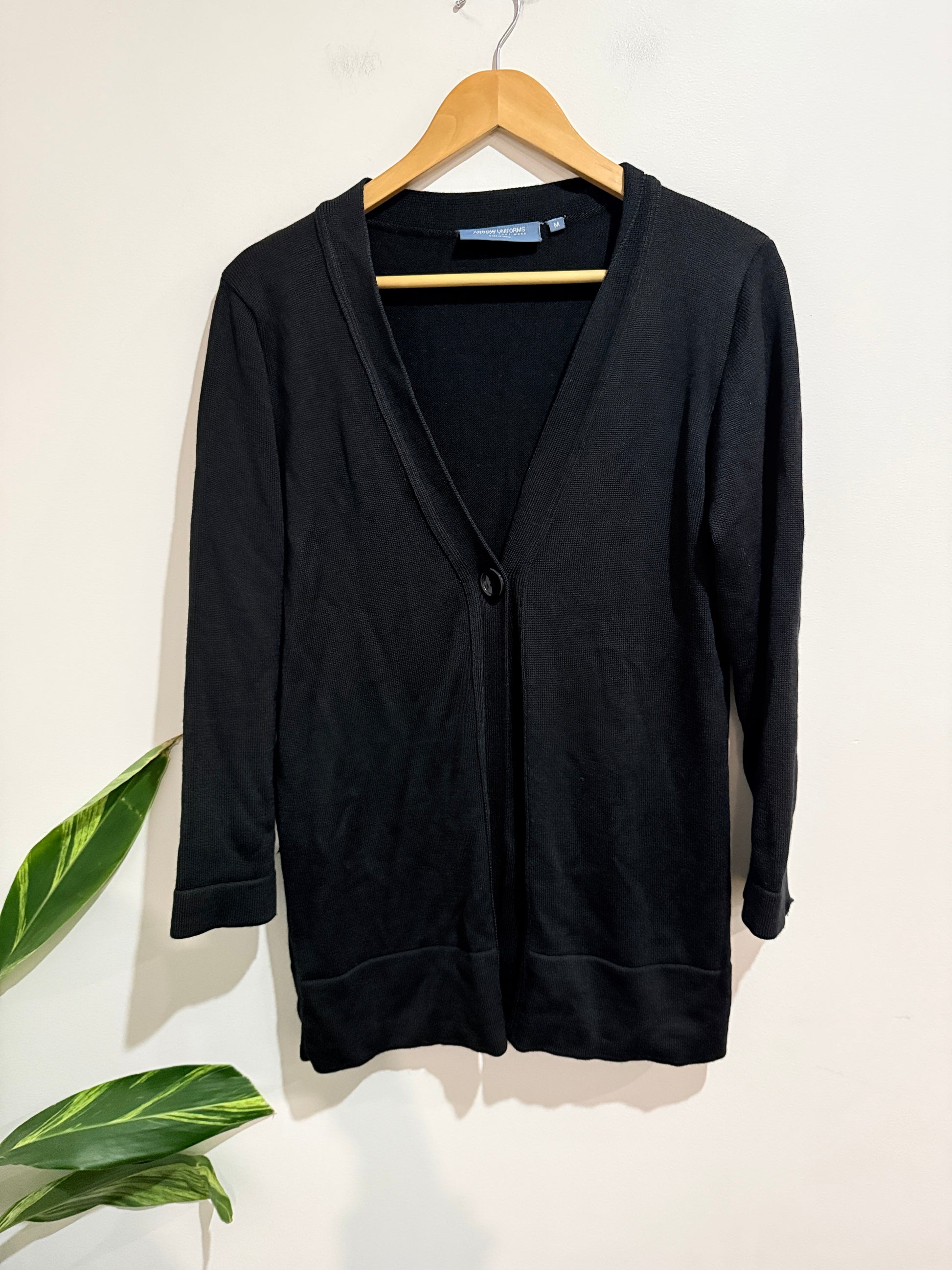 Arrow Uniforms V-neck Cardigan Sweater Size M