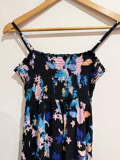 Floral Print Maxi Dress Size U/Arm to U/Arm 37cm