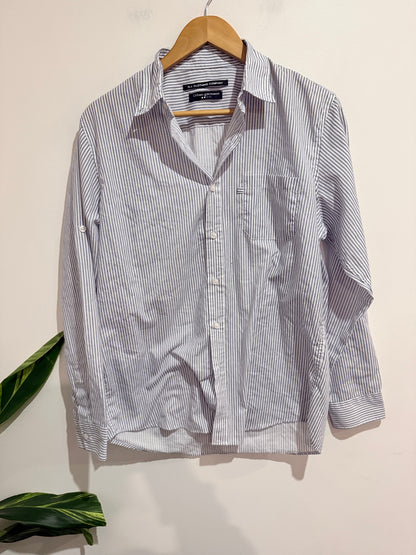 Urban Garment Striped Button-up Shirt Size U/Arm to U/Arm 55cm