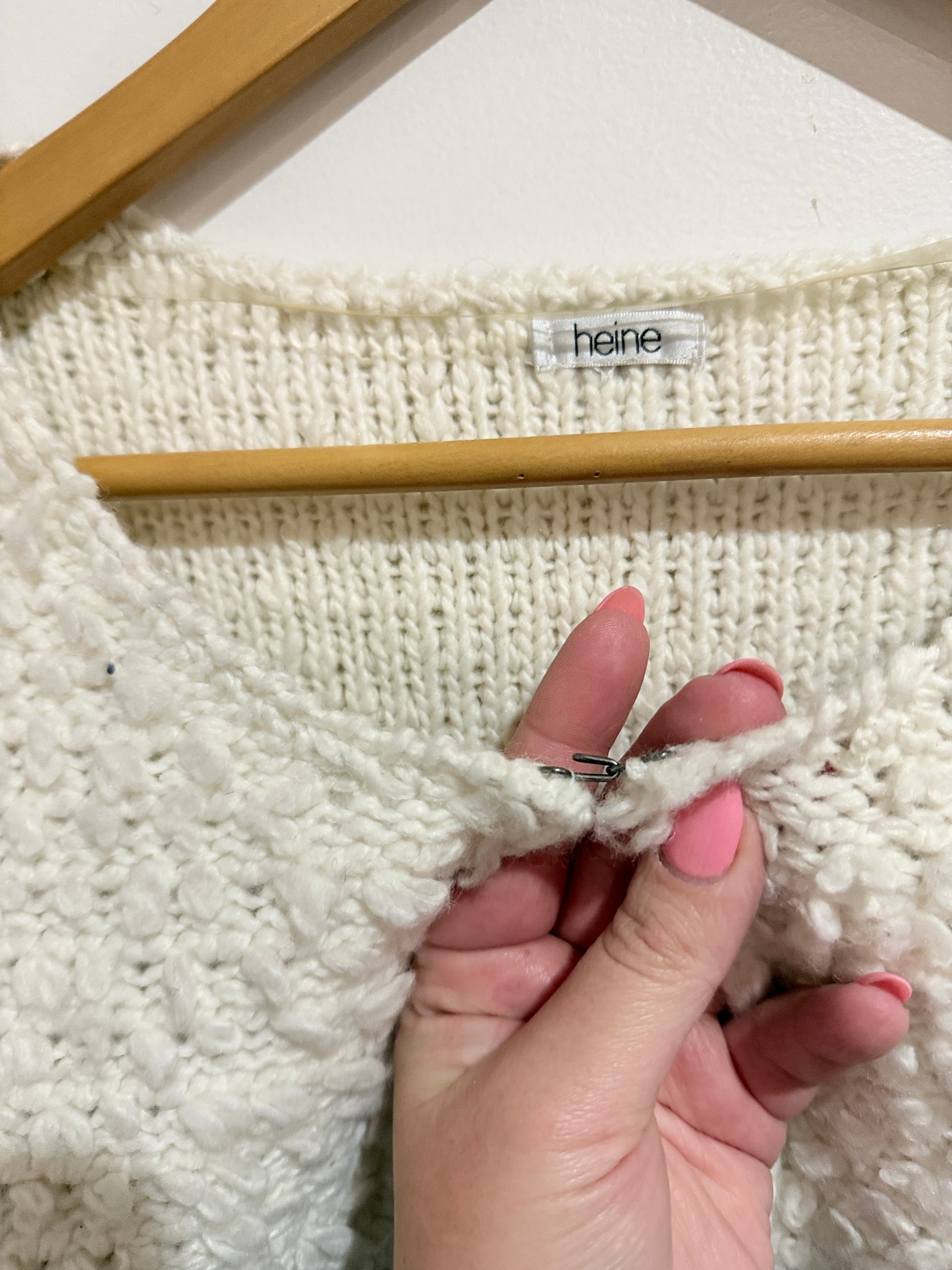 Heine Colorblock Open-front Cardigan Size U/Arm to U/Arm 47cm