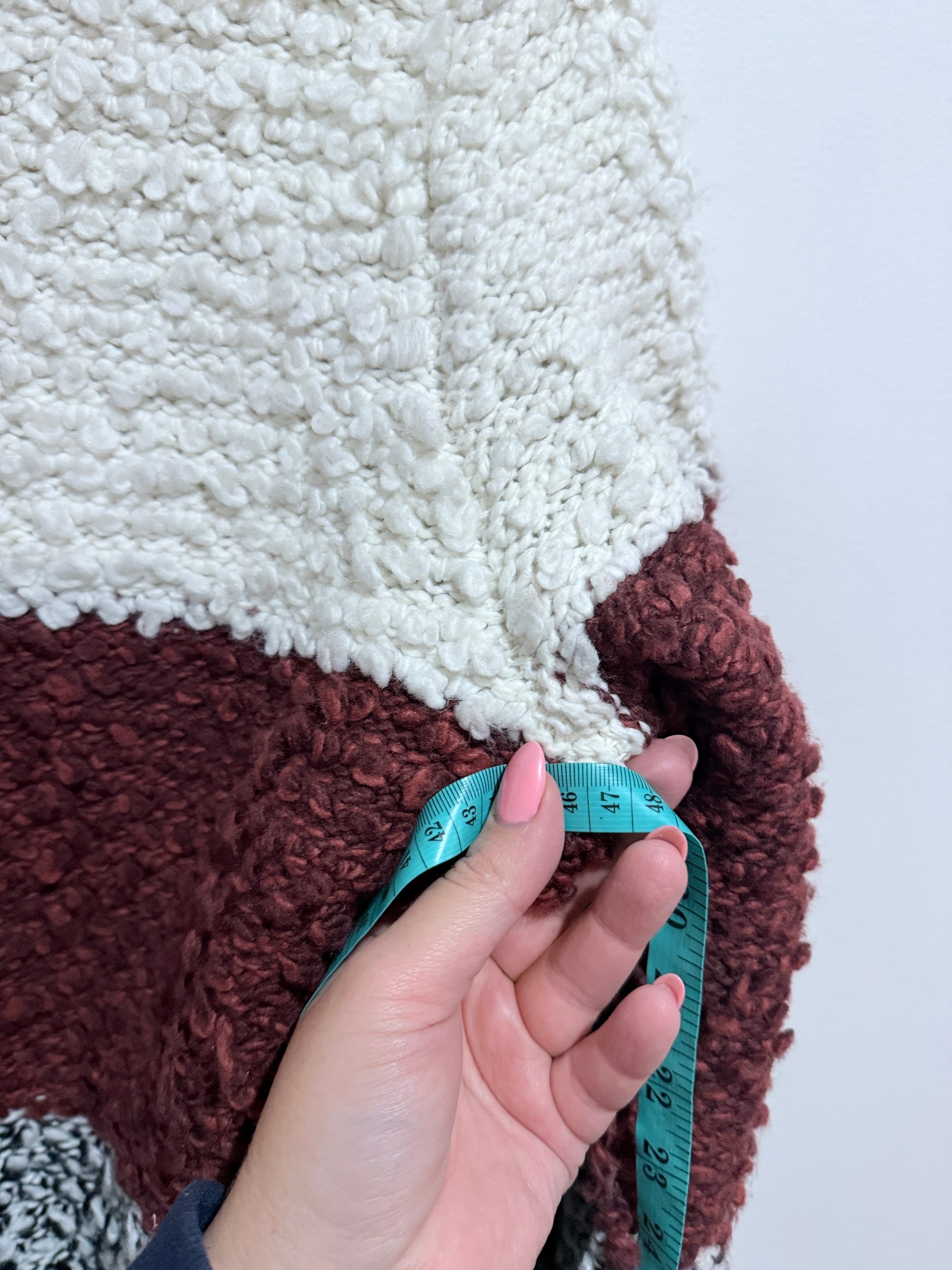 Heine Colorblock Open-front Cardigan Size U/Arm to U/Arm 47cm