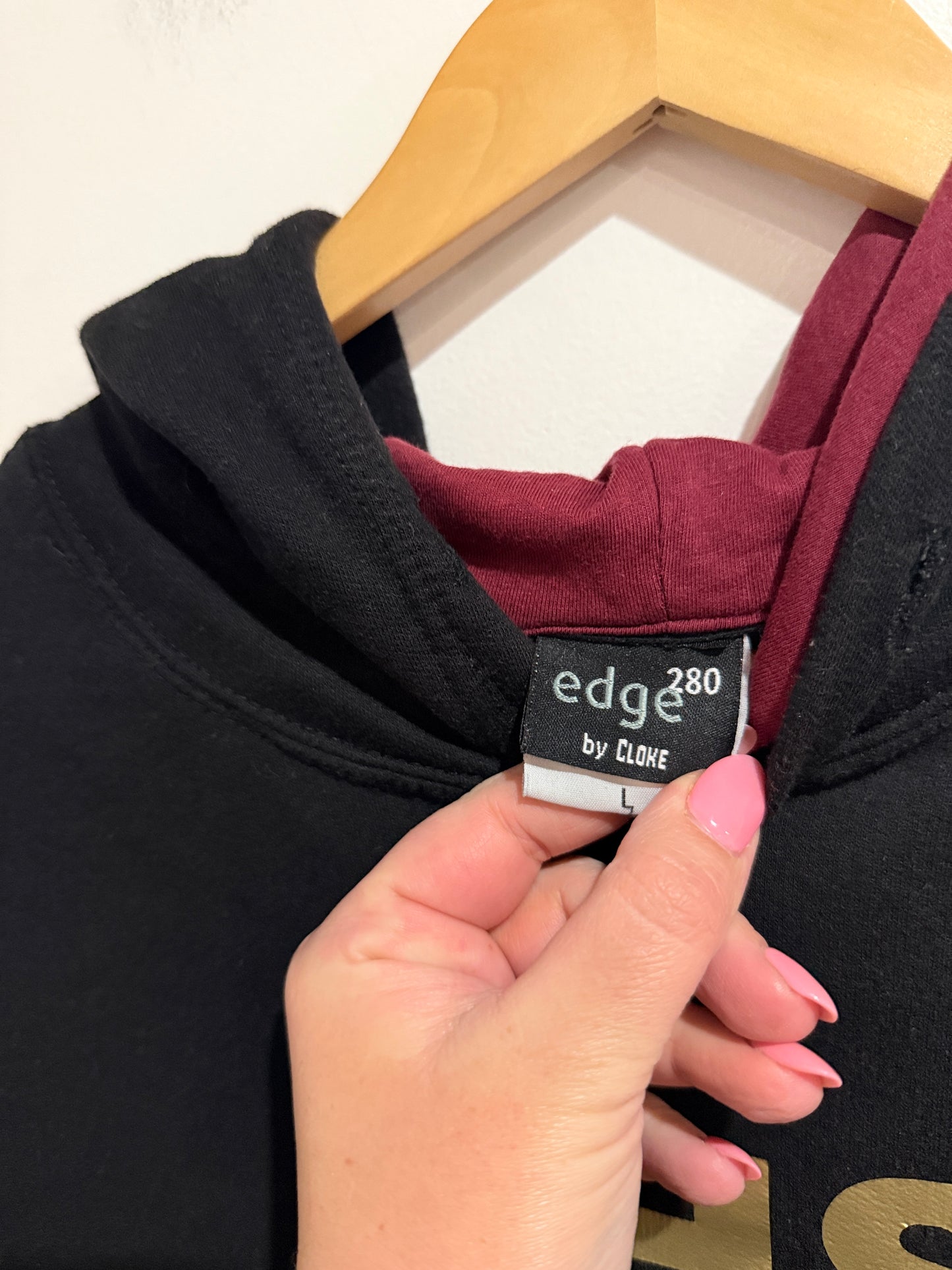 Edge By Cloke Black Hoodie Size 280