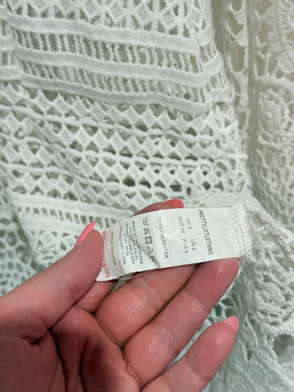 Pretty Little Thing Crochet Dress Size 6