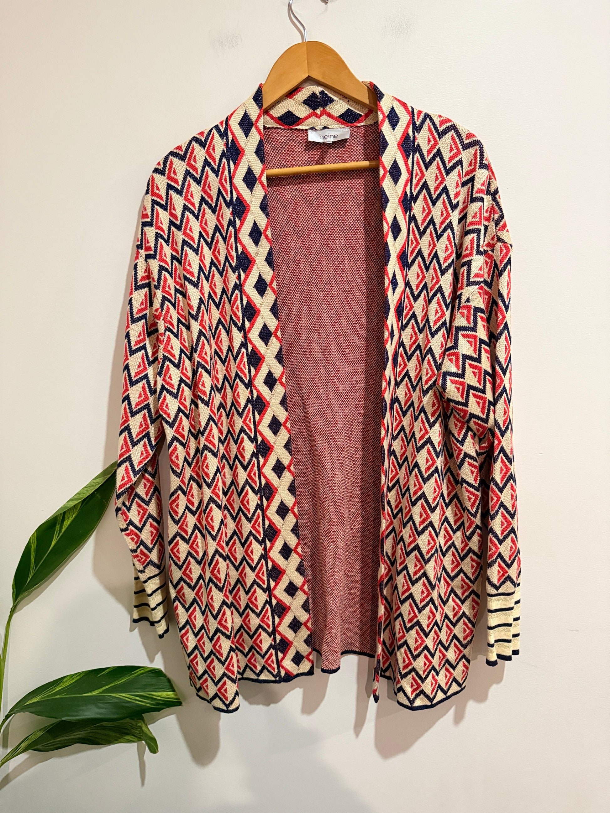 Heine Open-front Cardigan Jacket Size 38 | U/Arm to U/Arm 60cm