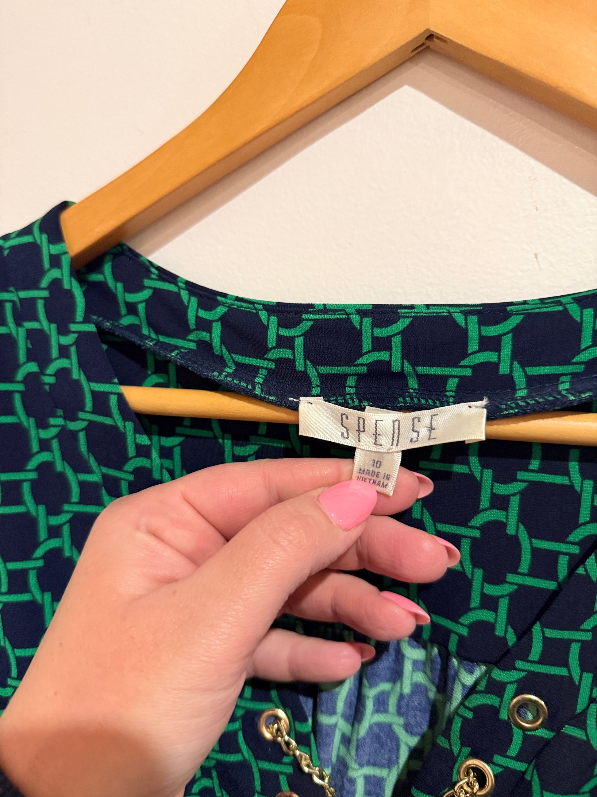 Spense Patterned Dress Size 10