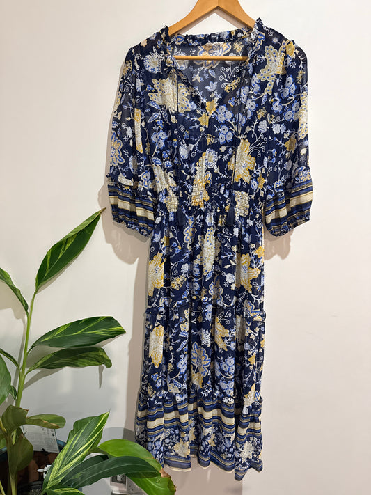 Whistle Floral Midi Dress Size 10