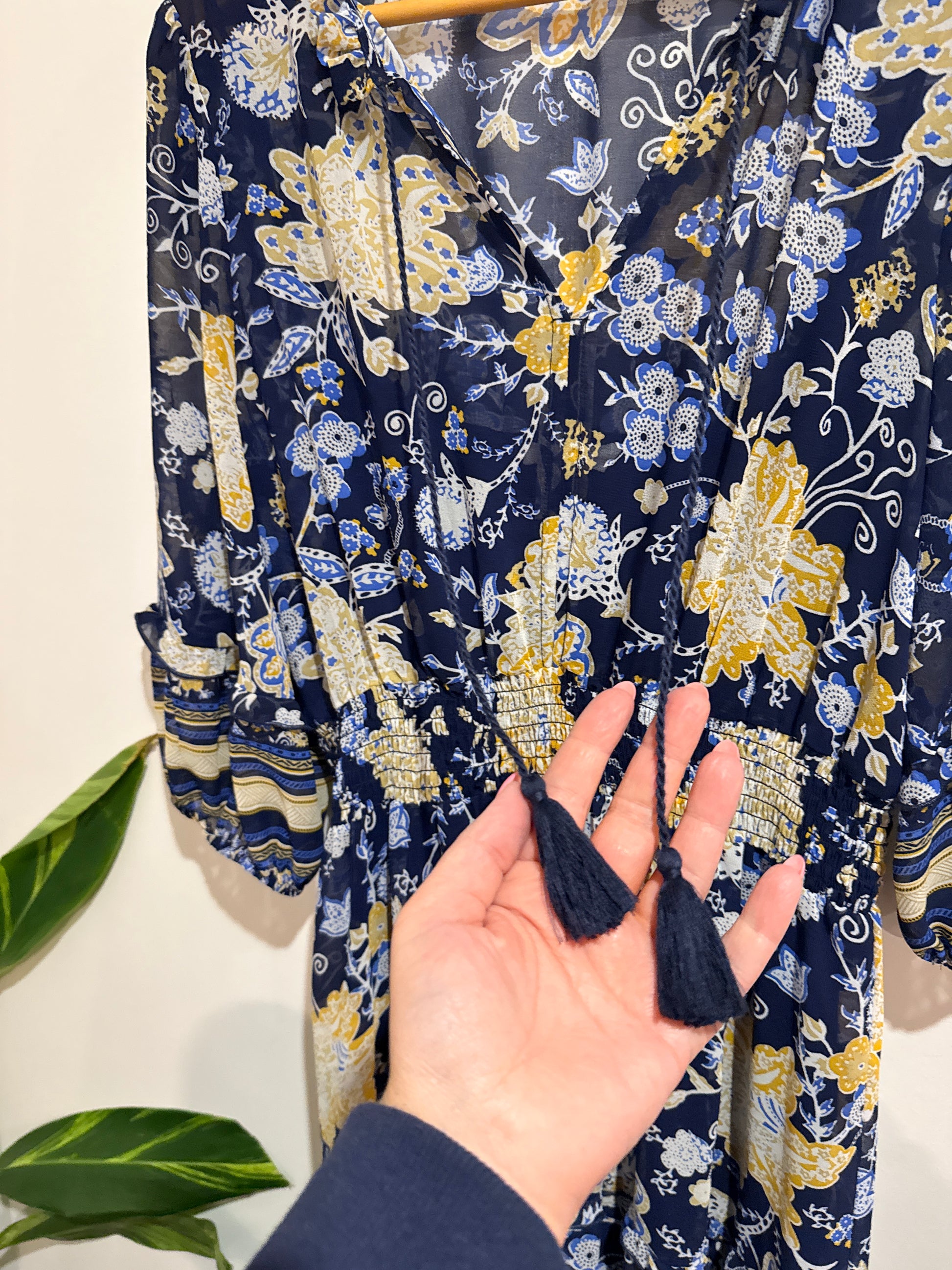 Whistle Floral Midi Dress Size 10
