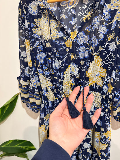 Whistle Floral Midi Dress Size 10