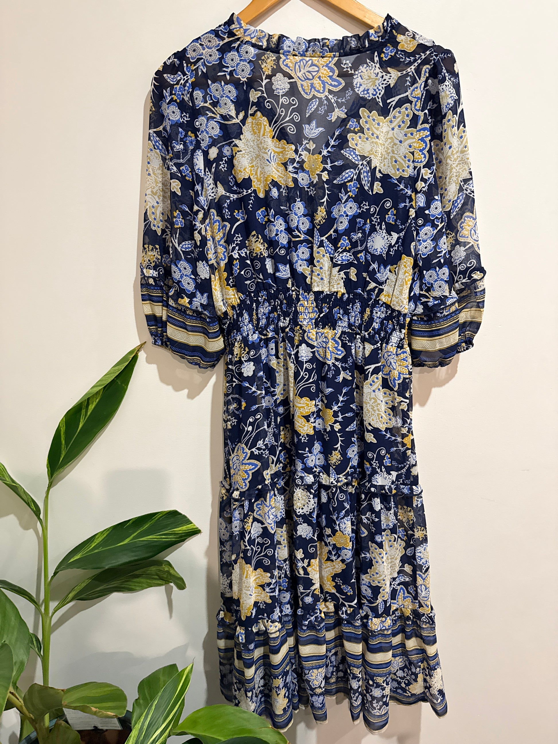 Whistle Floral Midi Dress Size 10
