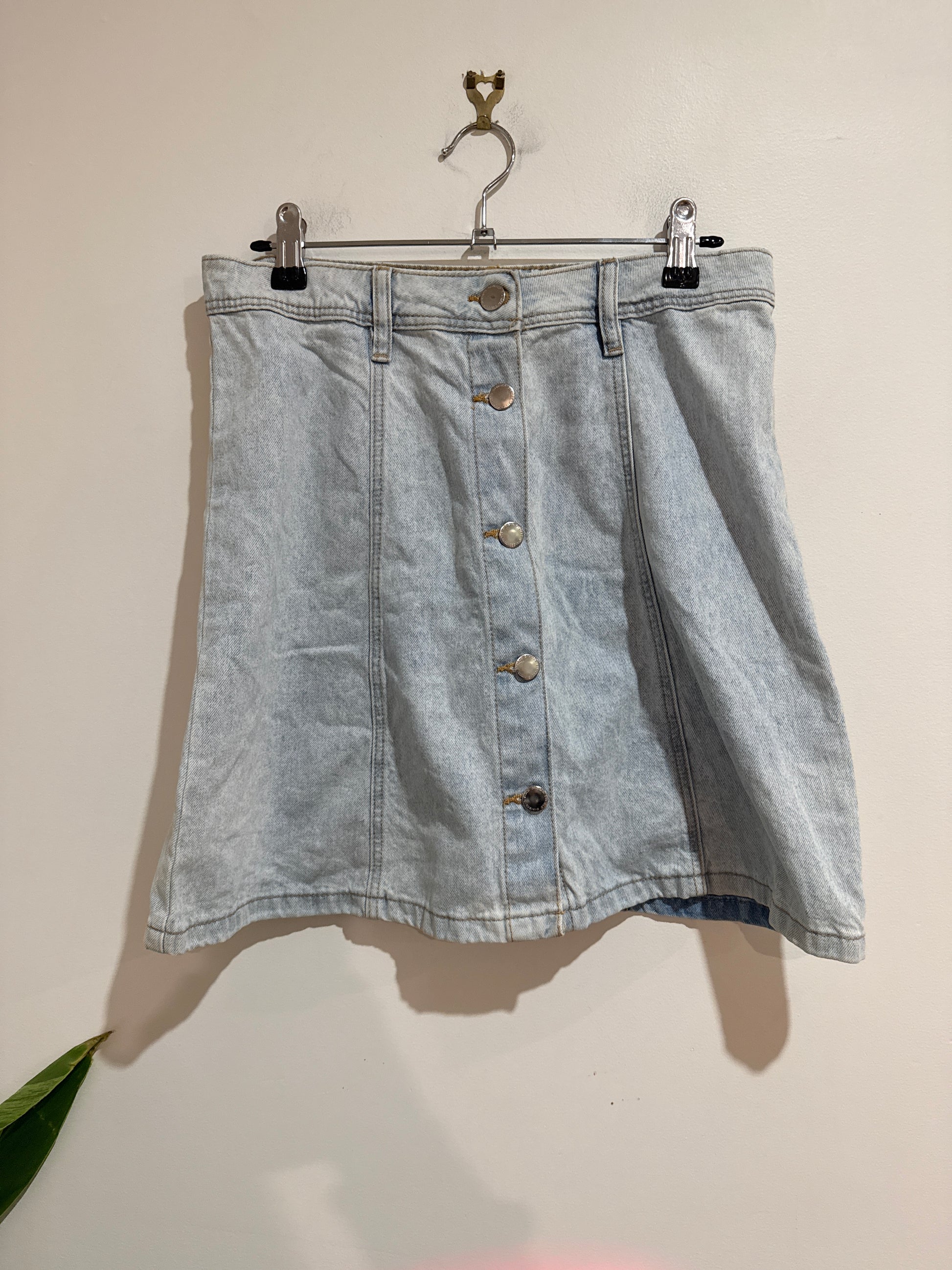 H & M A-line Denim Mini Skirt Size 36