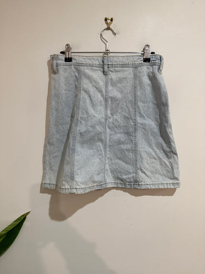 H & M A-line Denim Mini Skirt Size 36