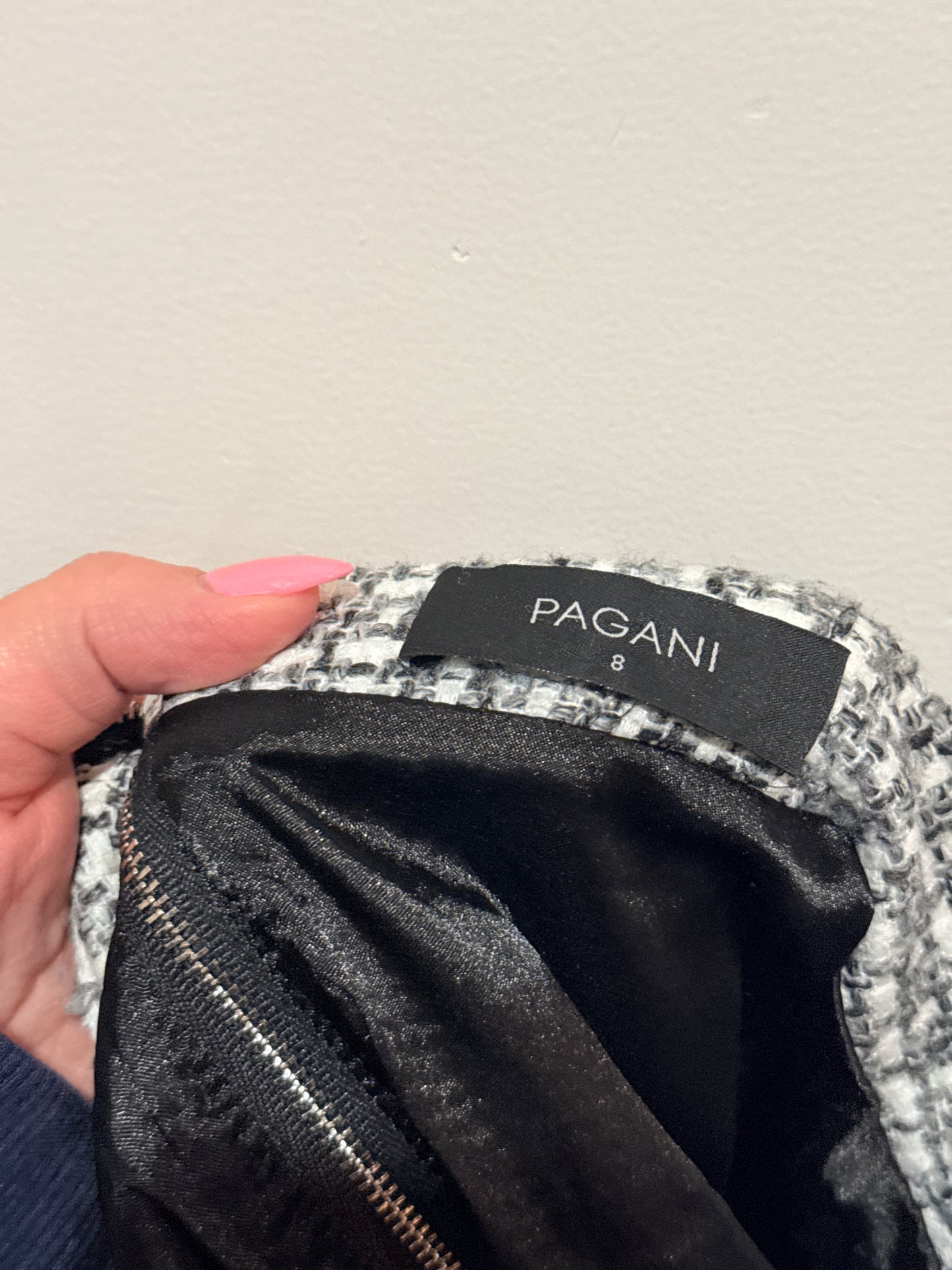 Pagani Tweed Mini Skirt. Size 8