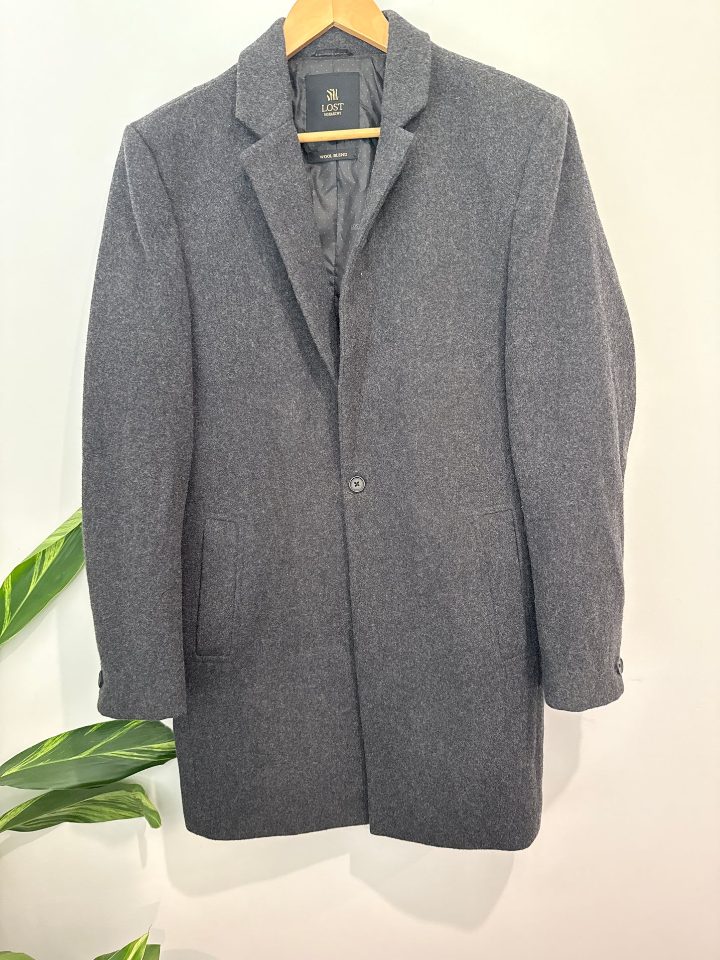 Lost Monarchy Single-breasted Overcoat Size M | U/Arm to U/Arm 54cm