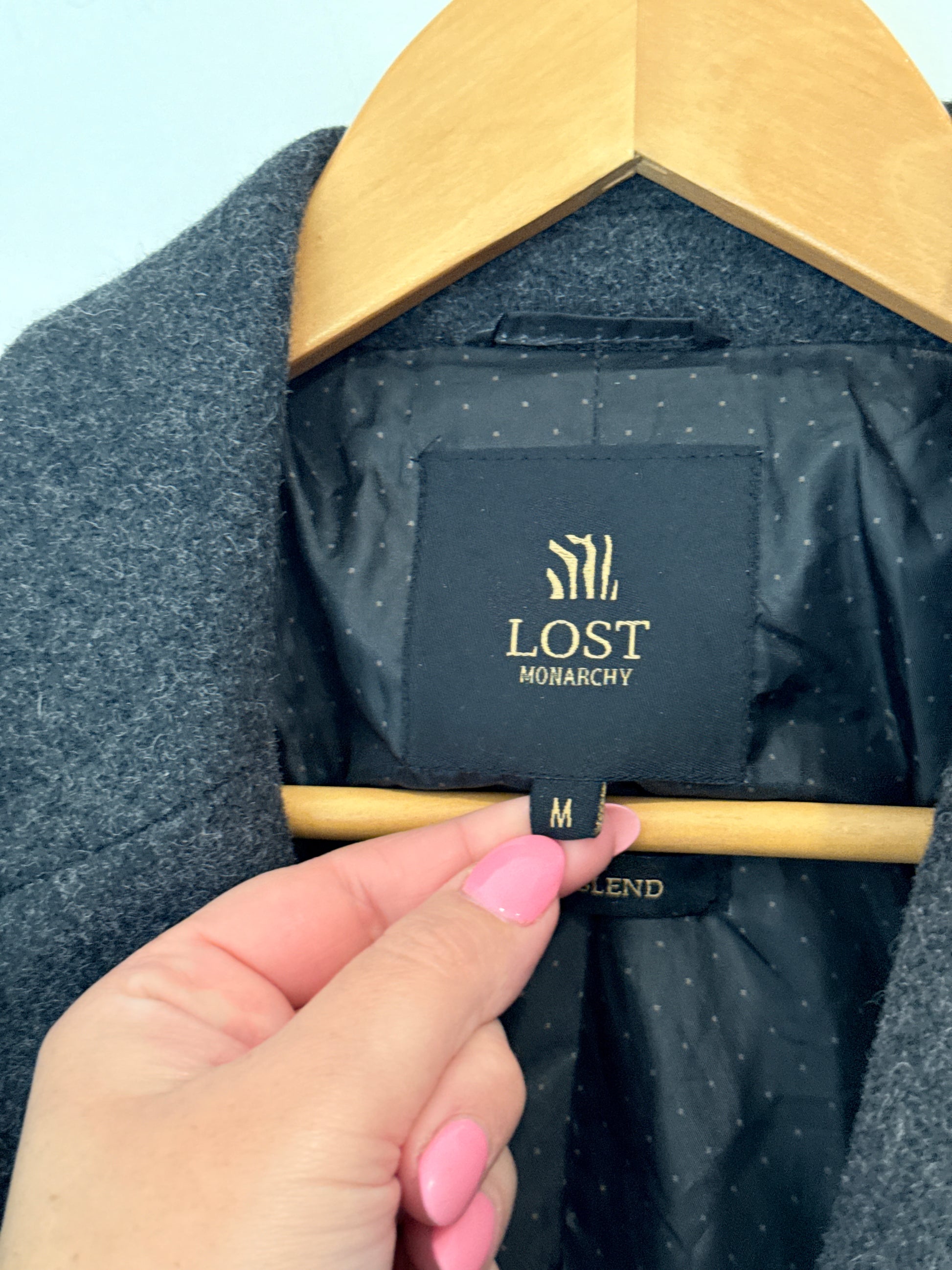 Lost Monarchy Single-breasted Overcoat Size M | U/Arm to U/Arm 54cm