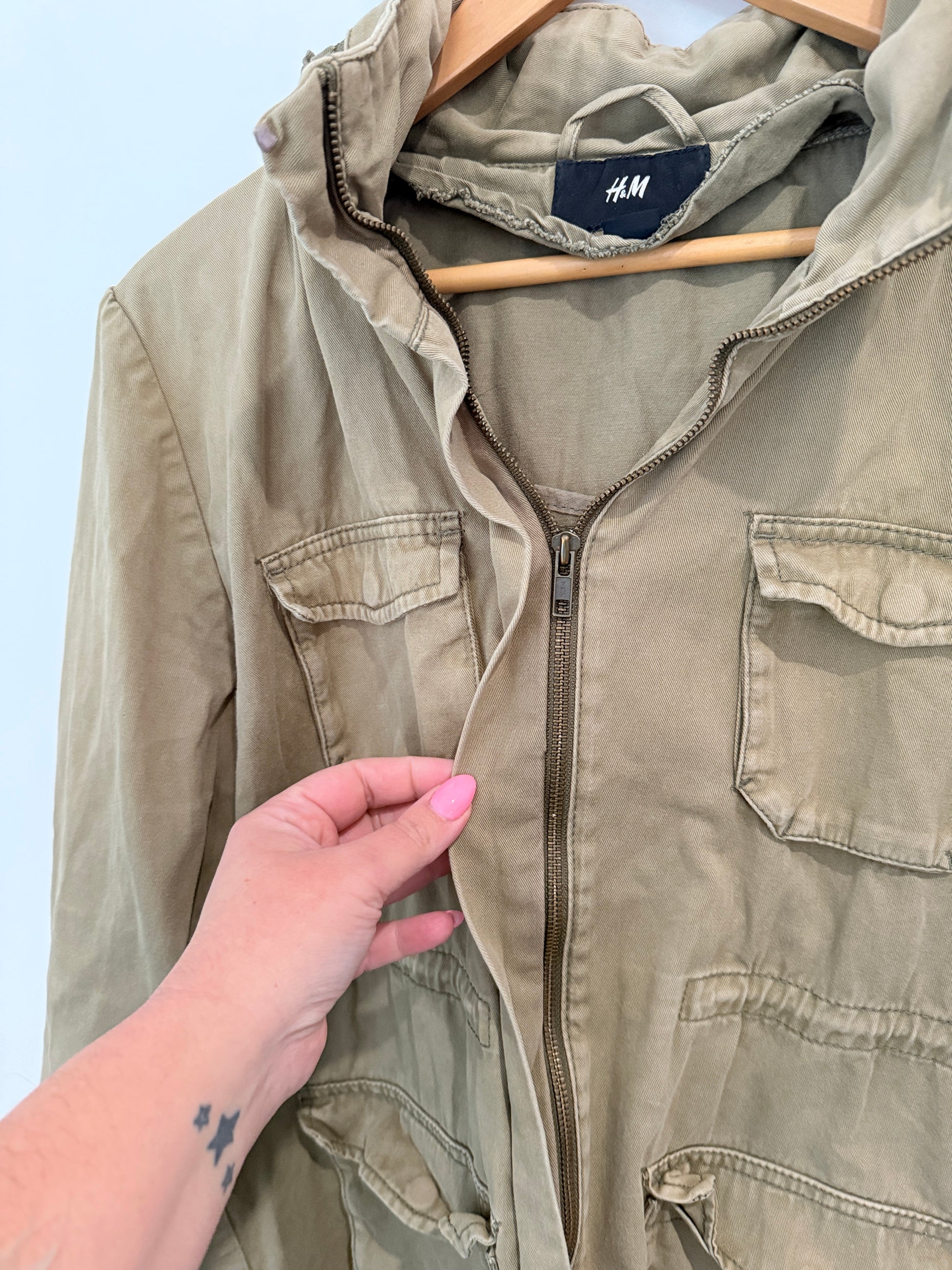 H & M Field Parka Size 44