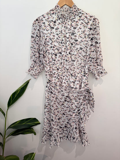 Decjuba Shirred Sleeve Dress Size 10