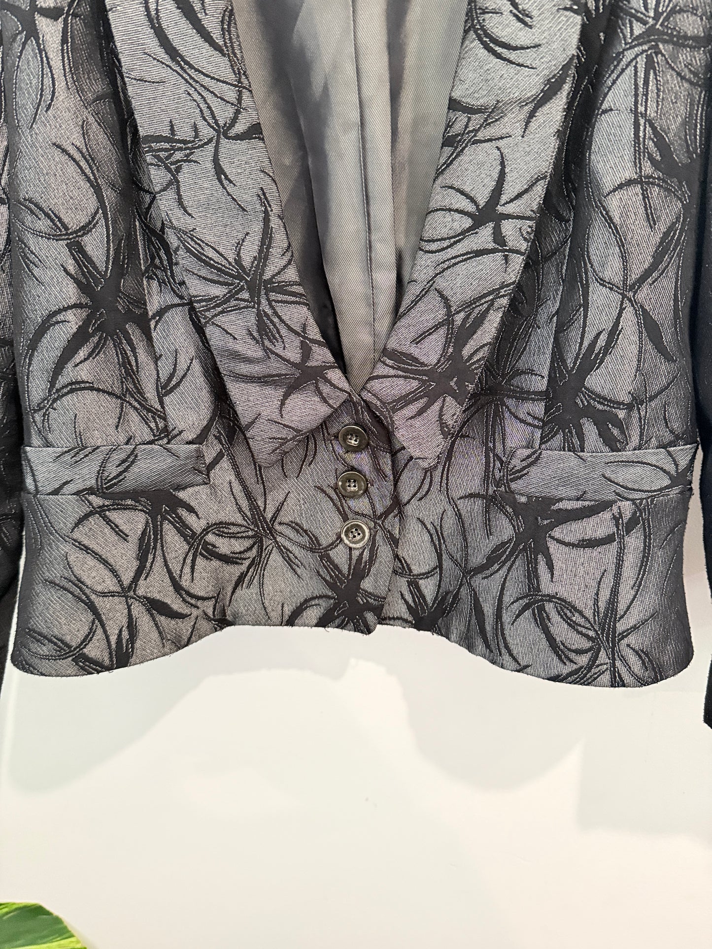 Cue Jacquard Blazer Jacket Size 12