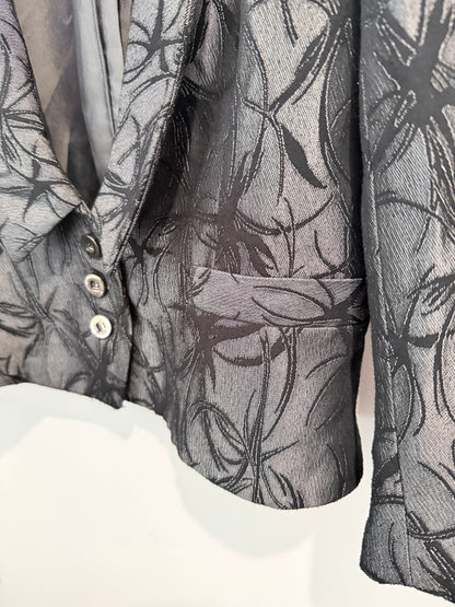 Cue Jacquard Blazer Jacket Size 12