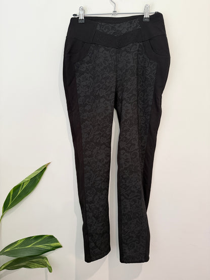 Schya Textured Skinny Pants Size M-L | 150cm-160cm | Waist 68cm