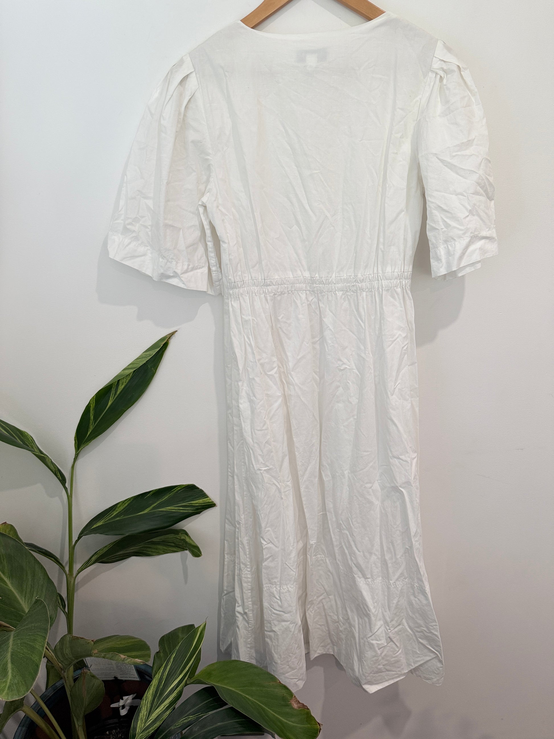 Country Road Puff Sleeve Midi Dress Size 8