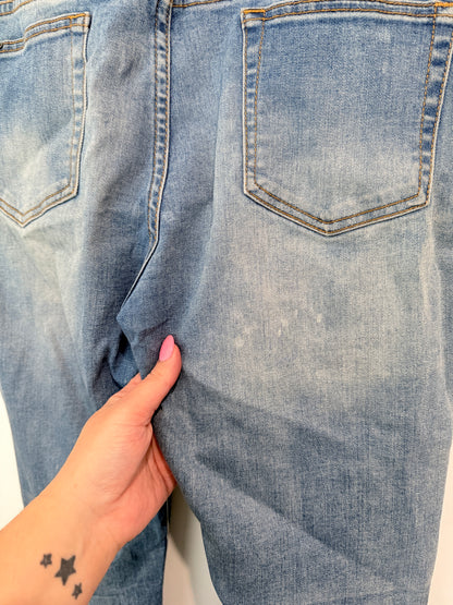 New London Distressed Denim Jeans Size 31 | Waist 86cm