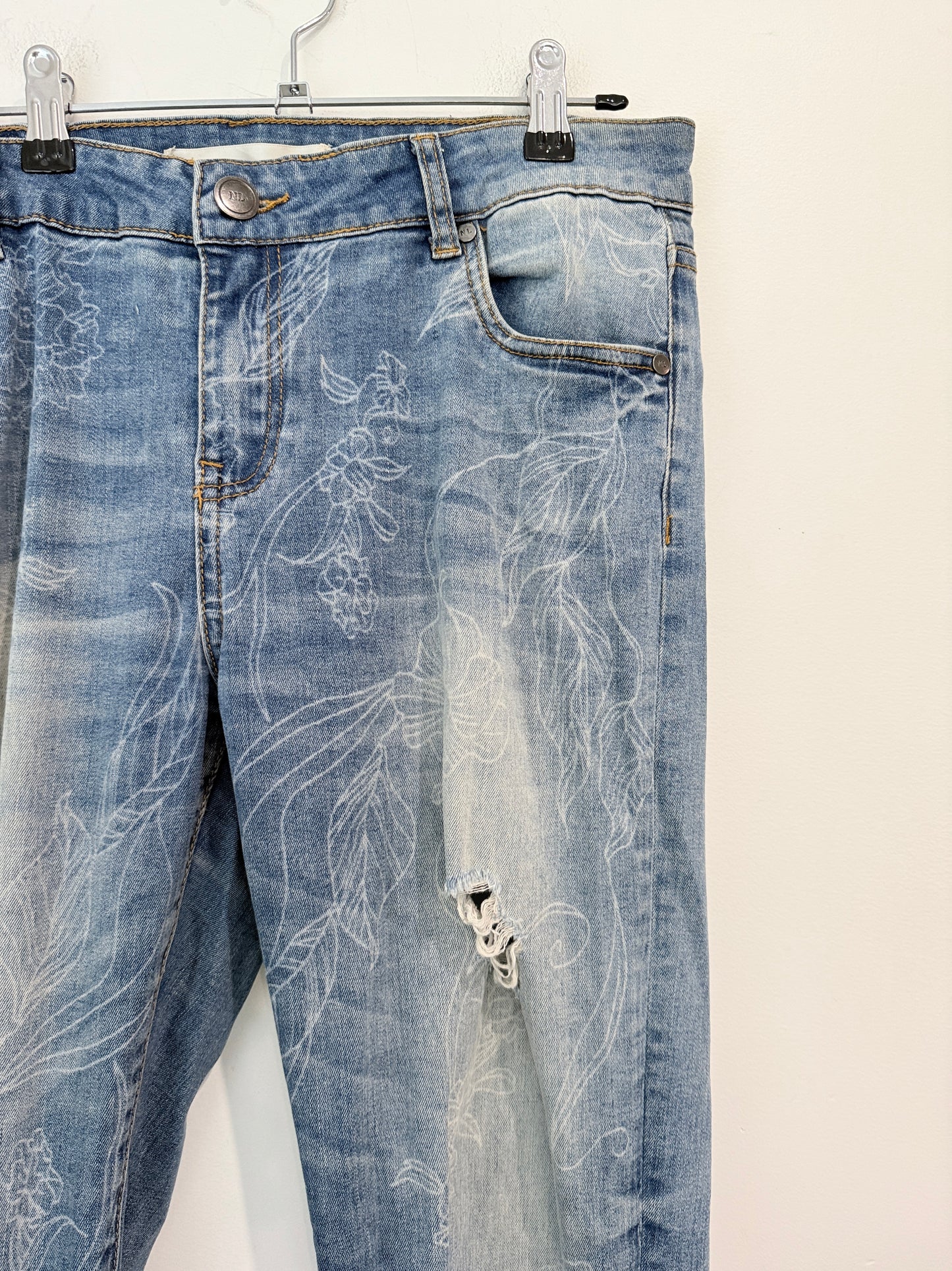 New London Distressed Denim Jeans Size 31 | Waist 86cm