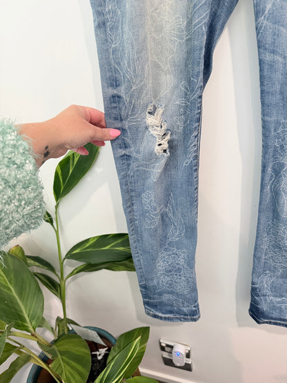 New London Distressed Denim Jeans Size 31 | Waist 86cm