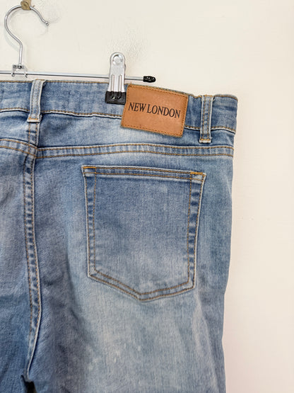 New London Distressed Denim Jeans Size 31 | Waist 86cm
