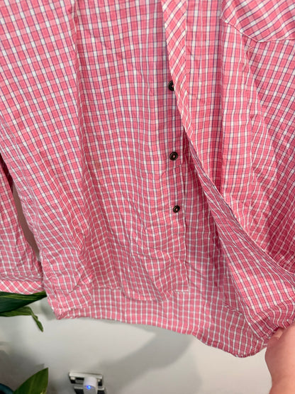 SIFS Micro-check Button-down Shirt Size XL