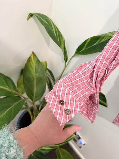 SIFS Micro-check Button-down Shirt Size XL