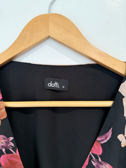 Dotti Floral Tiered Mini Dress. Size 10
