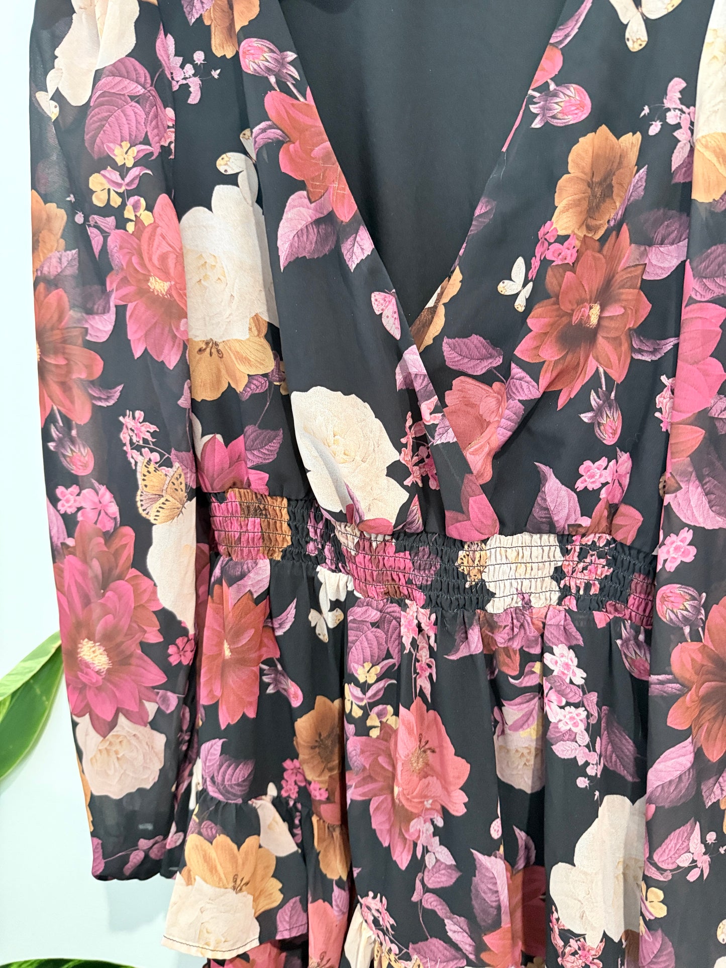 Dotti Floral Tiered Mini Dress. Size 10