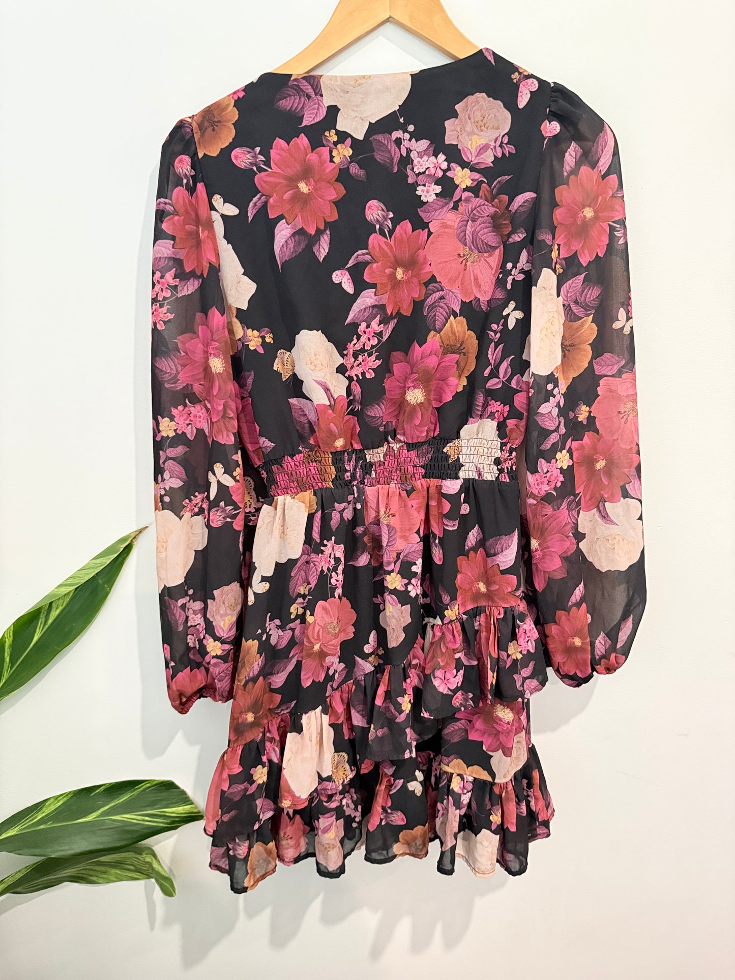 Dotti Floral Tiered Mini Dress. Size 10