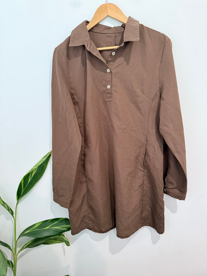 Brand Unknown Shirt Dress Size XL | U/Arm to U/Arm 55cm