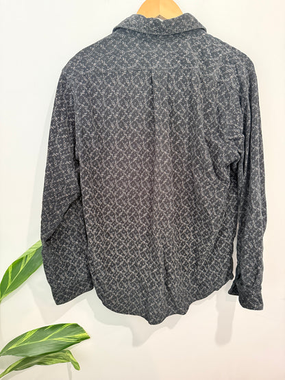 Never Seen Thing Patterned Long-sleeved Shirt Size L | U/Arm to U/Arm 57cm