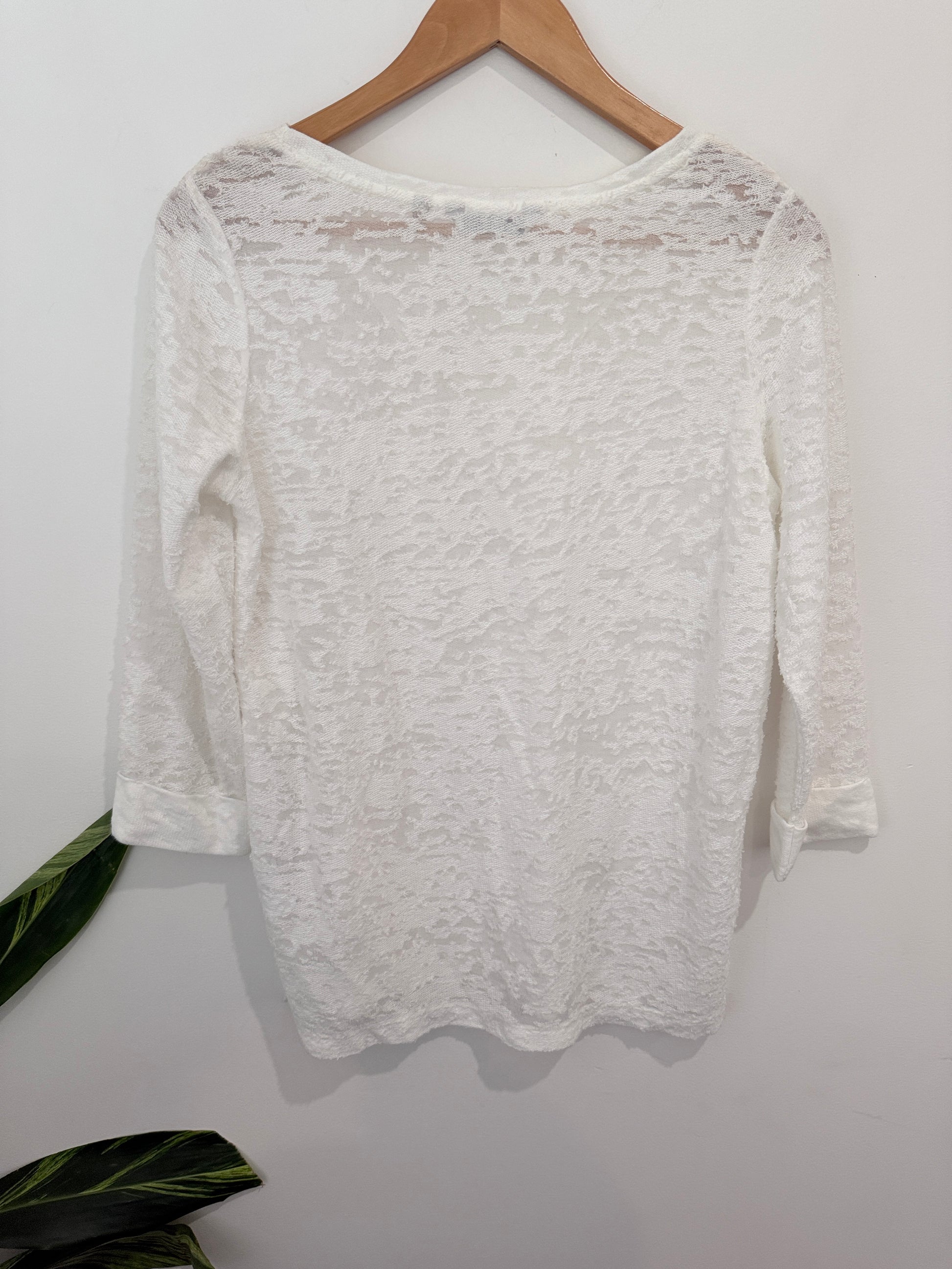 Next Semi-sheer, Lightweight Knit Top Size 10