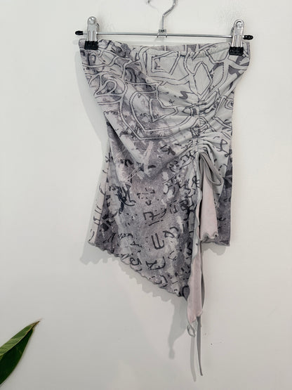 Tiger Mist Strapless Tube Top Size XS