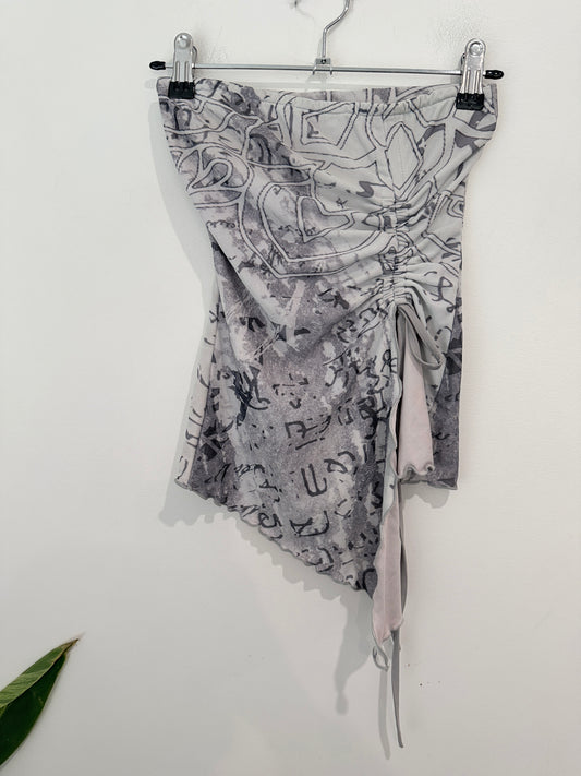 Tiger Mist Strapless Tube Top Size XS