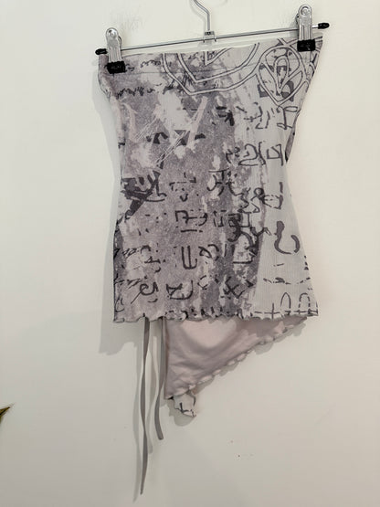 Tiger Mist Strapless Tube Top Size XS